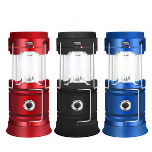 Tent Portable hanging emergency horse tent light outdoor solar camping lamp usb rechargeable led Survival Lanterns camping light