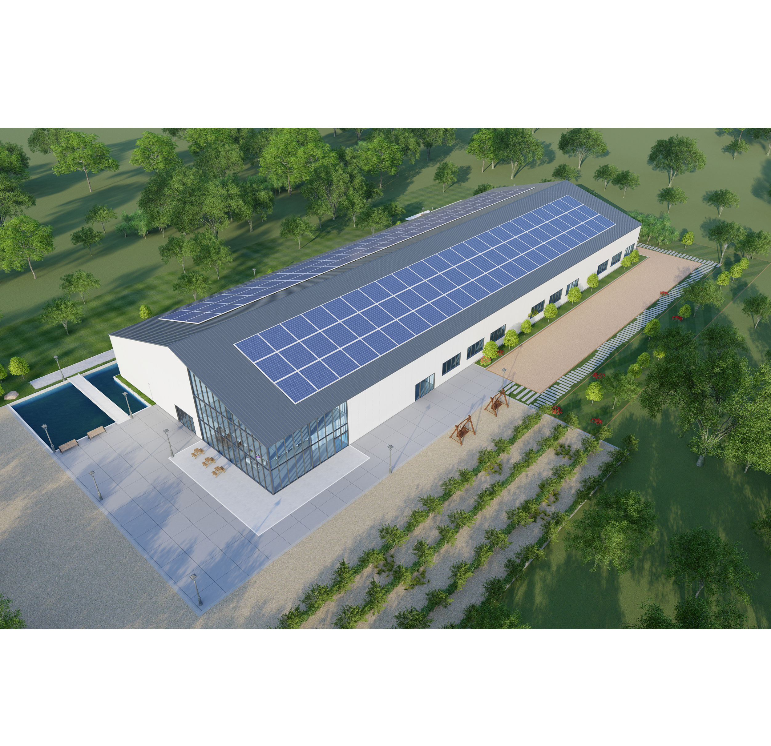 Direct Sales Prefab Warehouse Cow Barn Spare Parts Processing Plant Factory Building Steel Structure