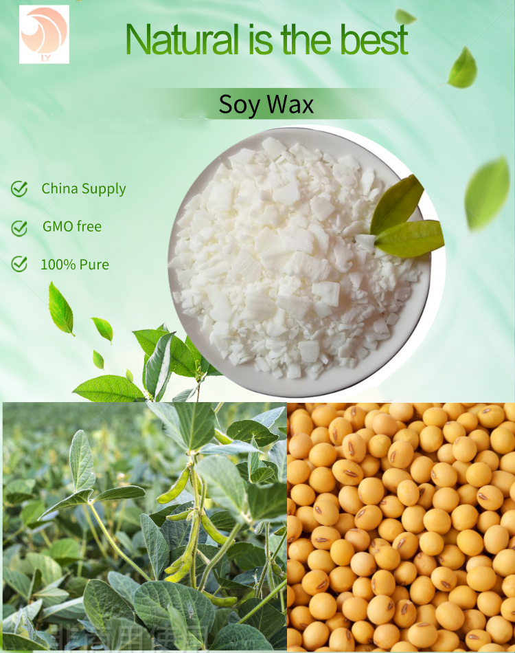 Non toxic Candle Wax Soy Biodegradable Organic Soy Wax Flakes Soja for Scented Candles