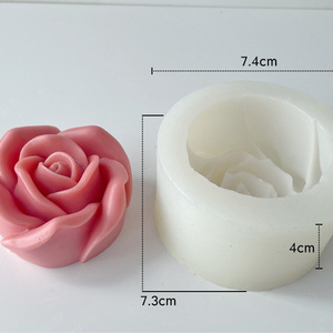 3D Flower Silicone Molds Rose Silicone Molds for Candle/Soap Making Peony Mold for Handmade Chocolate Cupcake Dessert Decoration