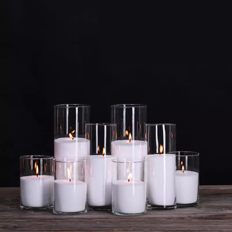 Pearled candle wax granulated palm wax candle sand powder candle for wedding / home decoration