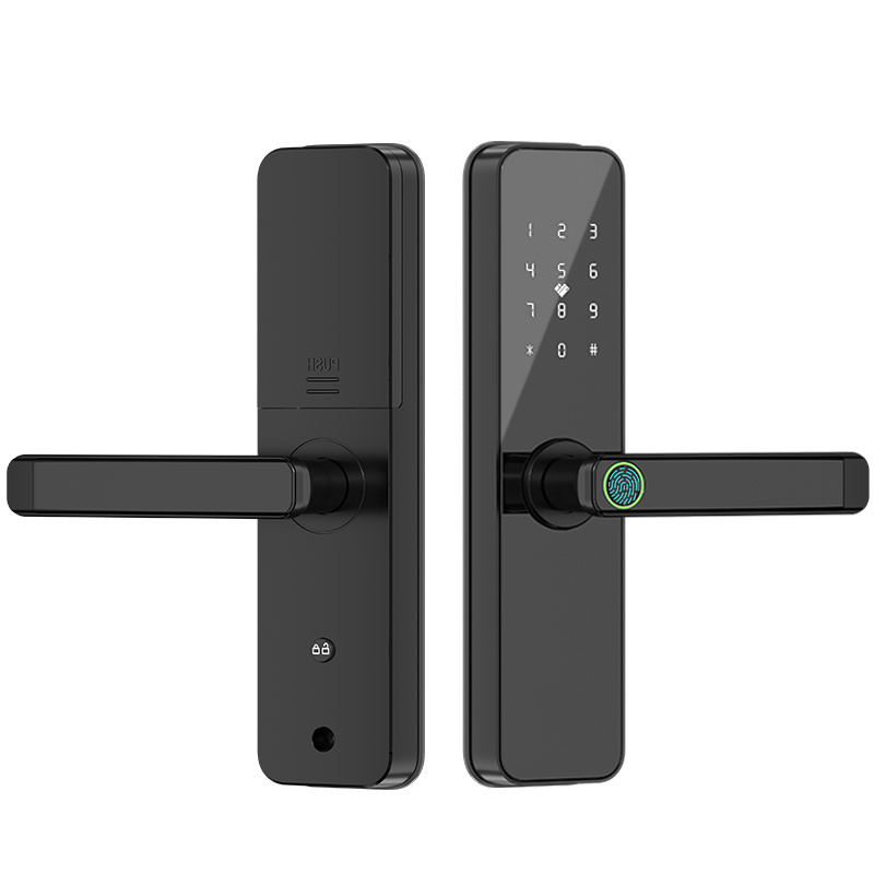 Multifunctional Intelligent Door Lock Smart Fingerprint Temporary Password Card Smart Door Lock With App