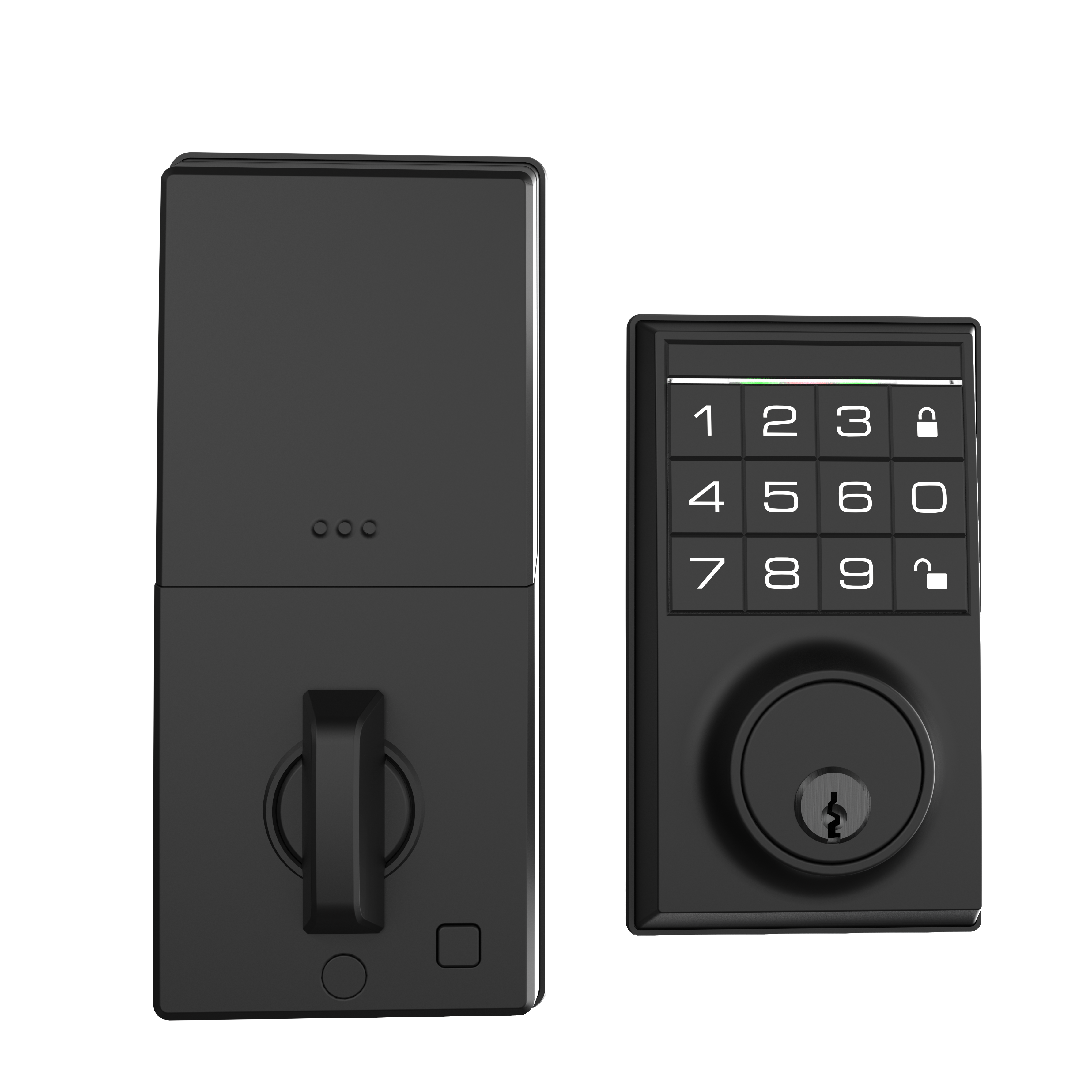 Waterproof Invisible Smart Lock Door With Tuya App Wifi BLE Hotel Apartment Password Door Lock