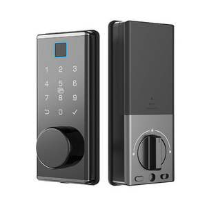 WIFI TT Lock  Controlled Digital Automatic Smart Cerradura Door Anti-theft Door With Smart Fingerprint Deadbolt Lock