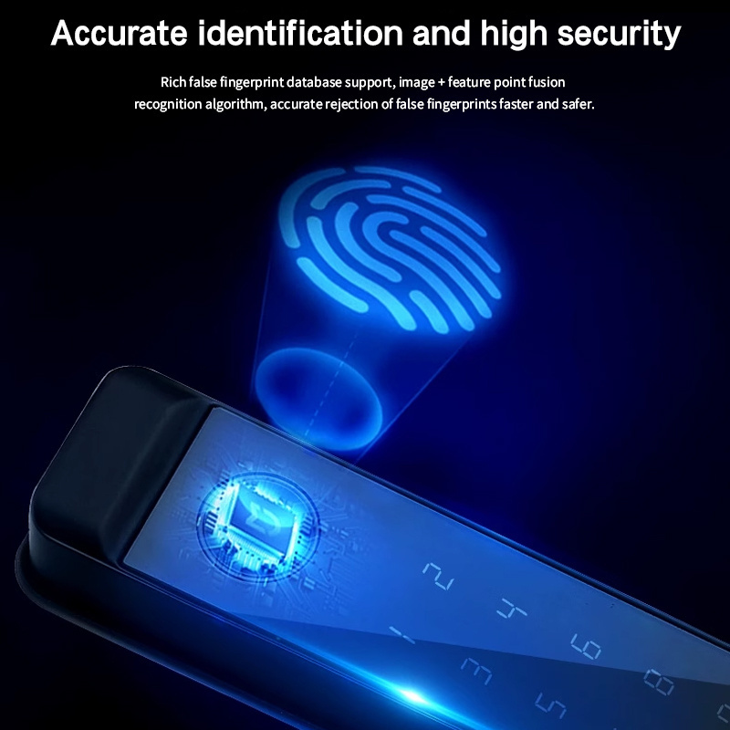 Electronic Fingerprint Cerraduras Digital Tuya Inteligentes Security Lock Front Smart Home Door Lock