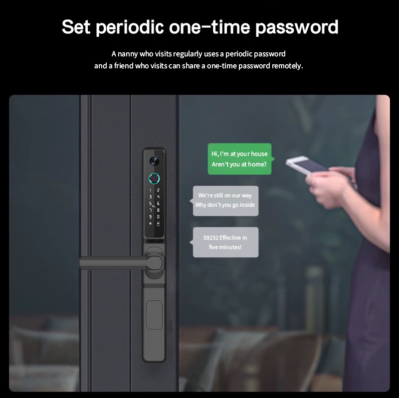 Electronic Fingerprint Cerraduras Digital Tuya Inteligentes Security Lock Front Smart Home Door Lock