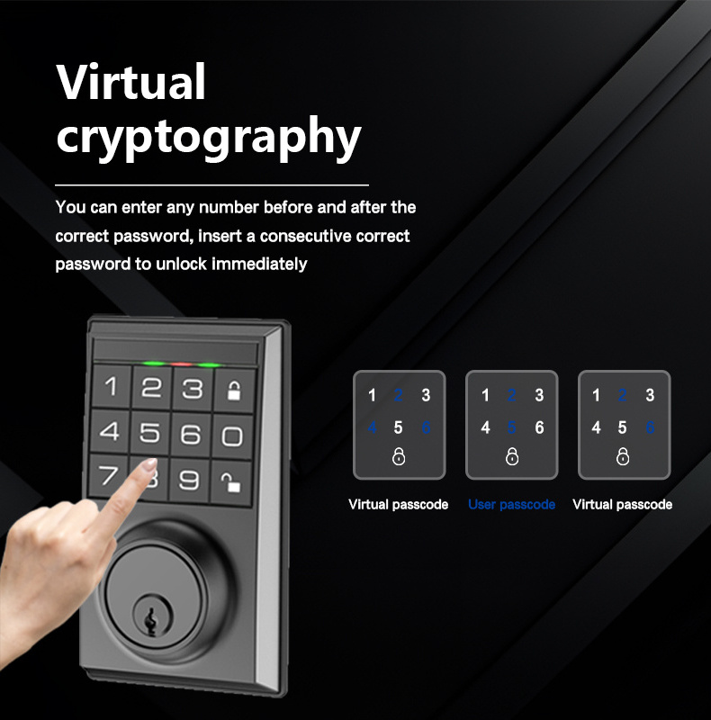 Wholesale Price Front Door Room Keyless Entry Sliding Electronic Door Lock Smart Deadbolt Door Lock