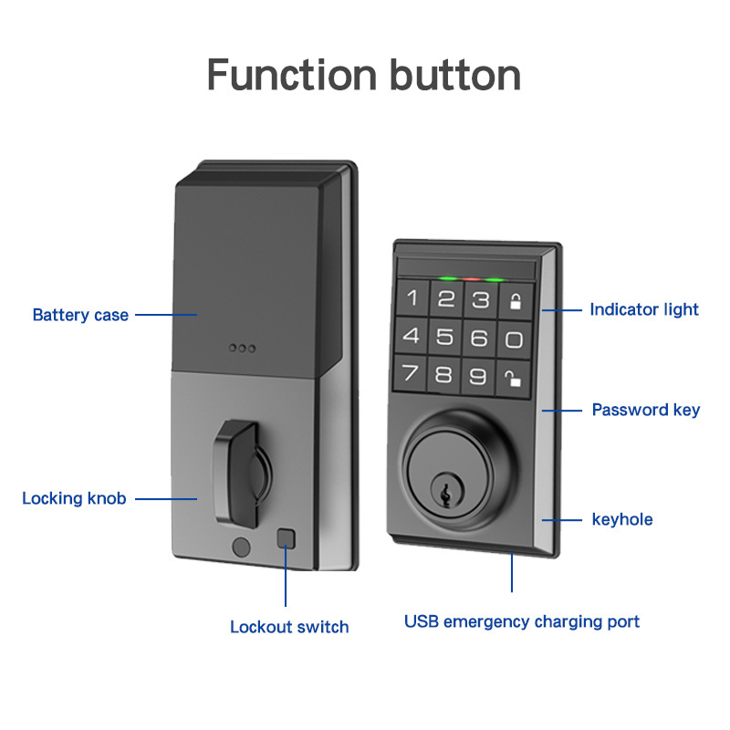 Wholesale Price Front Door Room Keyless Entry Sliding Electronic Door Lock Smart Deadbolt Door Lock