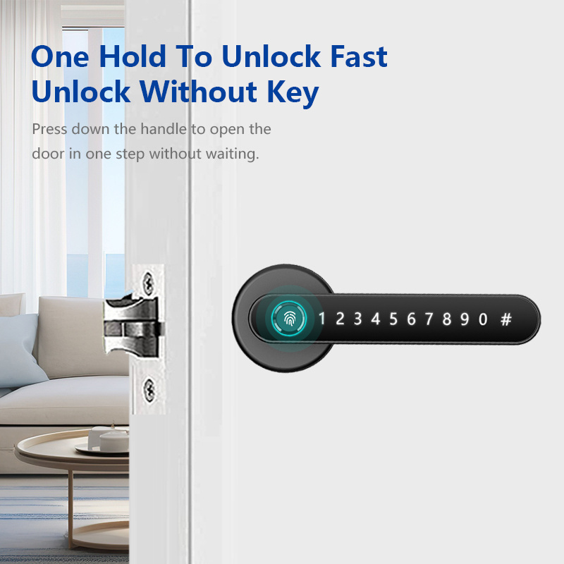 Deadbolt Keypad Key Safe Wireless Door Lock Smart Digital Fingerprint Keyless Home Smart Handle Lock