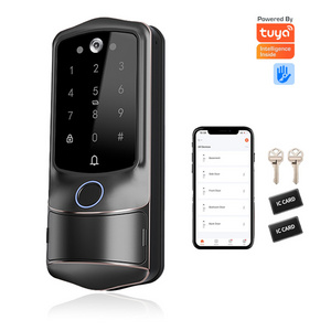 Smart Home Waterproof Smart Electric Lock with Tuya APP Control WIFI Outdoor Gate Door Fingerprint Smart Lock