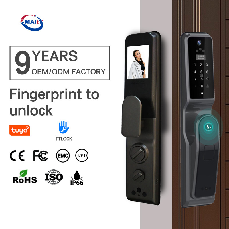 3d Face Recognition Ttlock Smart Lock Biometric Fingerprint Lock Electronic Wifi Digital Door Lock With Camera