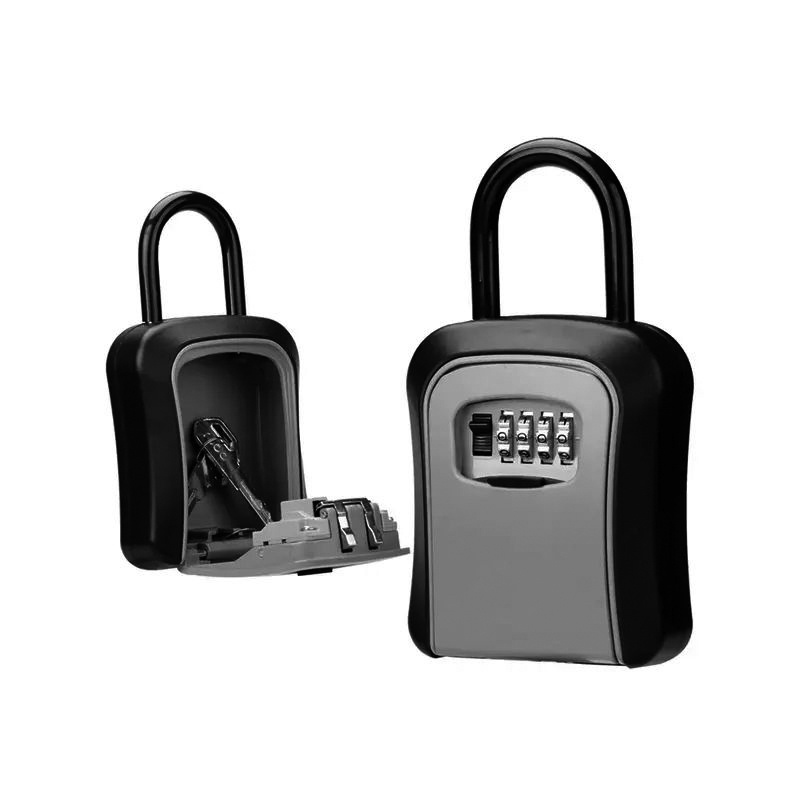 Wall Mounted Safe Storage Key Lockbox Aluminum Outdoor Digital Combination Key Security Lock Box