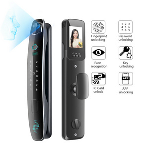 Security Smart Door Lock Fingerprint Digital With Camera Password Keyless Apartment Home Lock