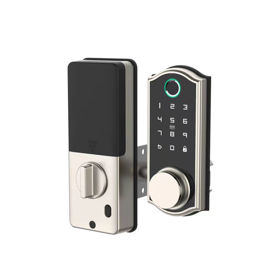 Home Interior Security Fingerprint Lock Cerradura Electric Digital Door Lock With Deadbolt For Bedroom Door