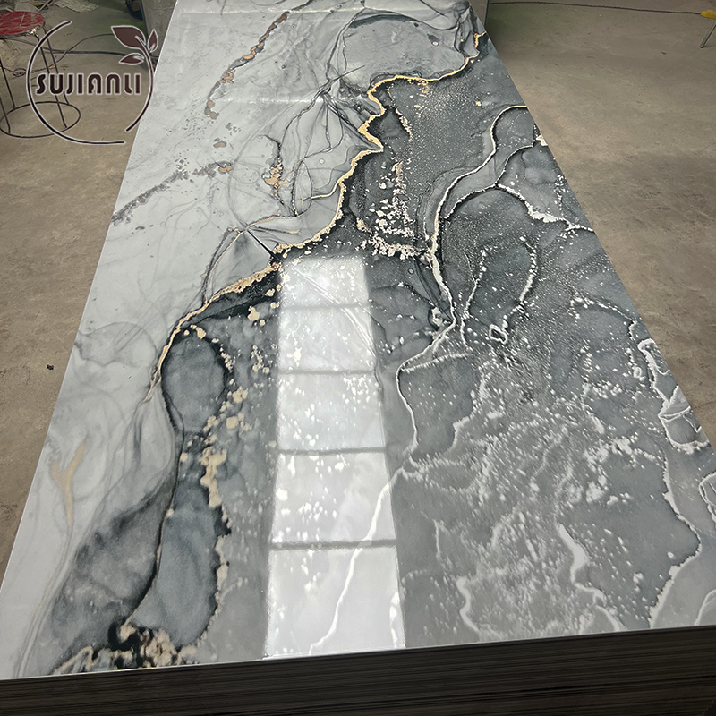 Cheap price uv marble acrylic 3d pvc sheet wall covering panel at the wholesale price