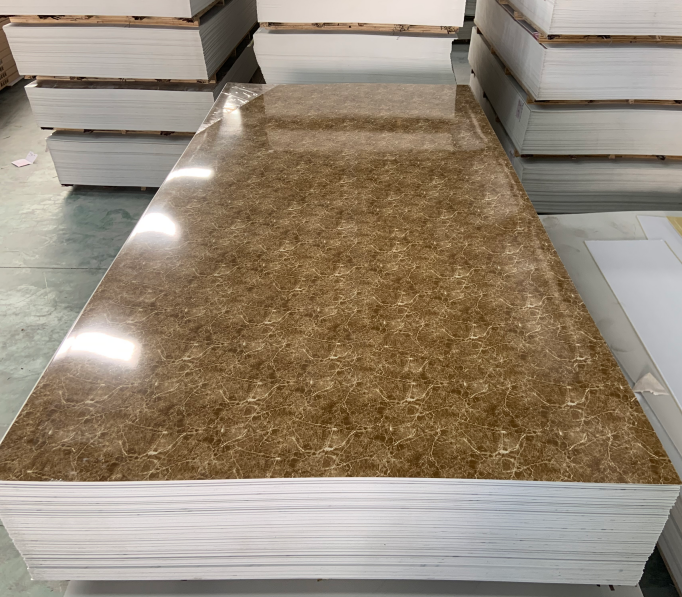 Professional Maker Factory Marble Alternative Emboss Ceiling Panel Pvc Uv Panels