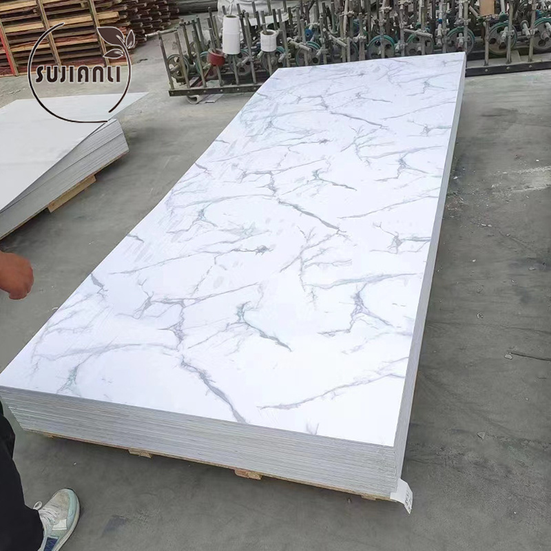 2023 Pvc Marble Alternative Board Uv Coating Imitated Plastic Marble Sheet For Wall Panel Floor Decoration