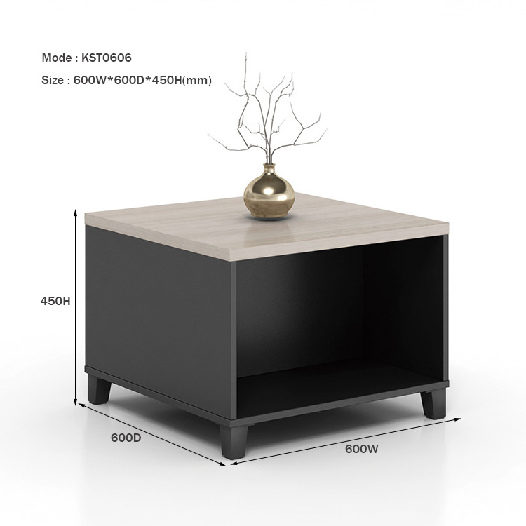 Multifunctional modern rectangle wood white and black aquarium smart coffee table for living room furniture