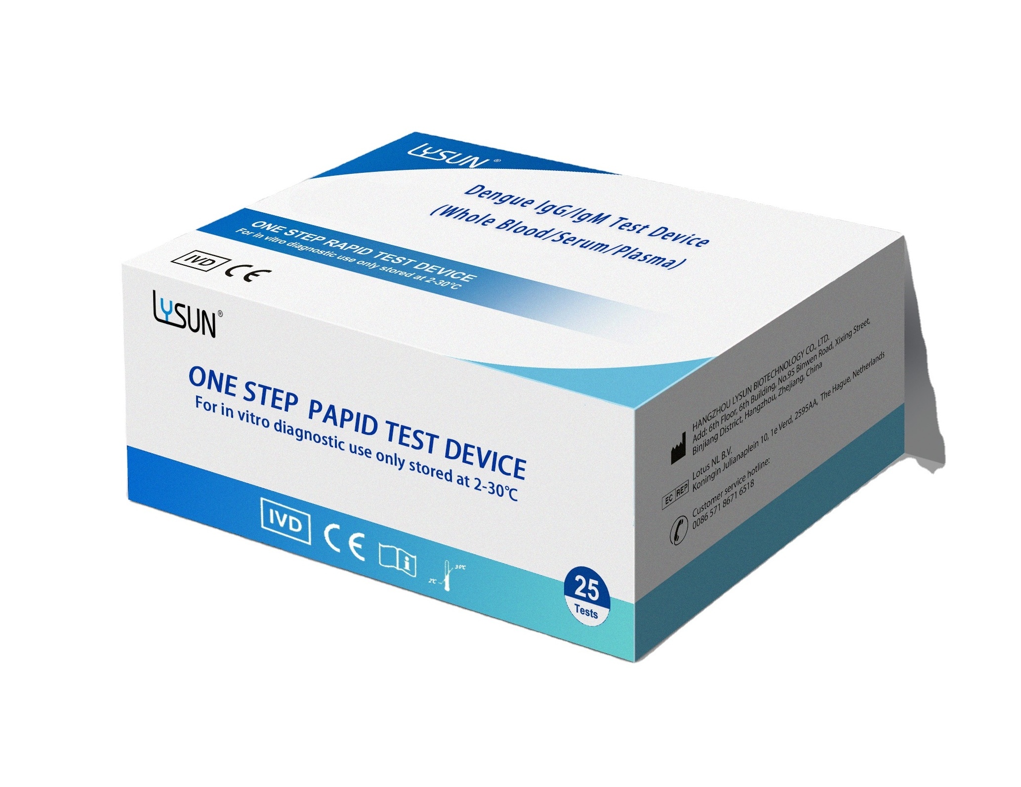 One Step Medical Diagnostic Rapid Test Dengue/Hiv/Hcv/Syphilis/Hpylori/Malaria Rapid Test Kits