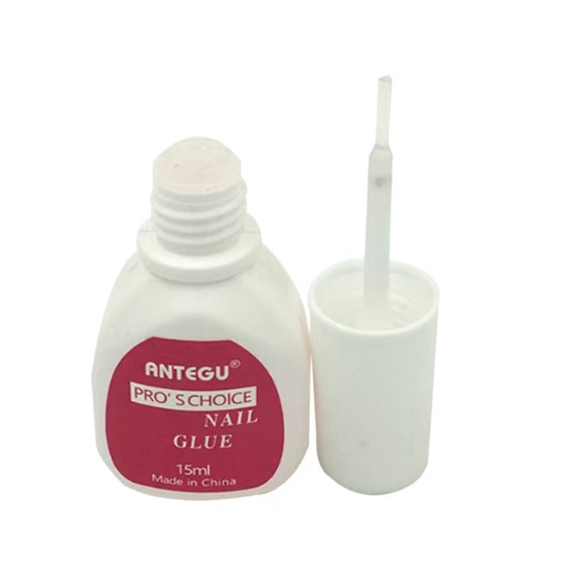 Wholesale presson false nails pressure glue soft gel nail extension tips liquid gule bulk for acrylic short nails