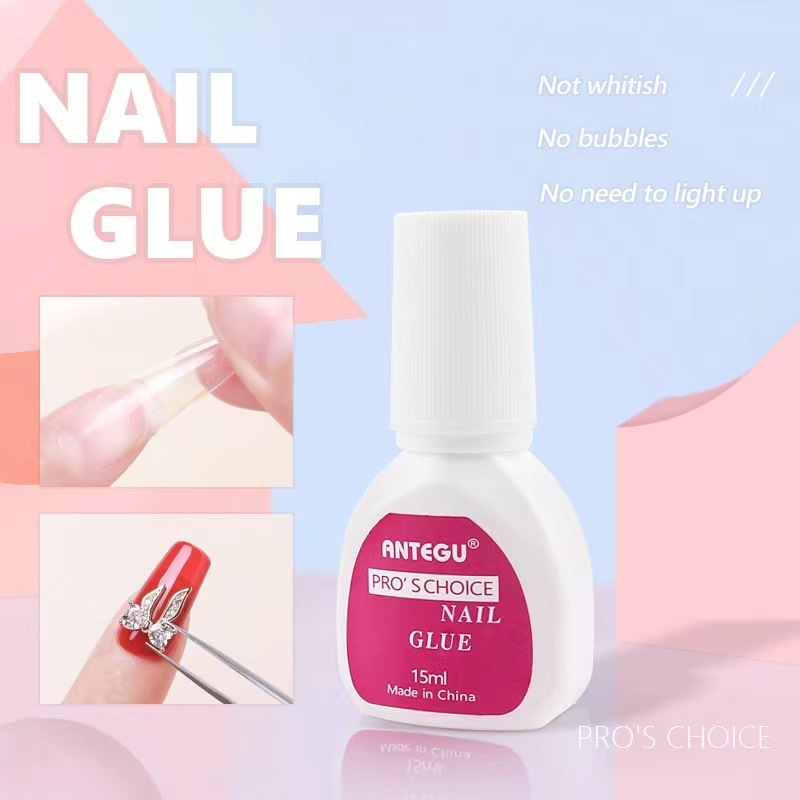 Wholesale presson false nails pressure glue soft gel nail extension tips liquid gule bulk for acrylic short nails