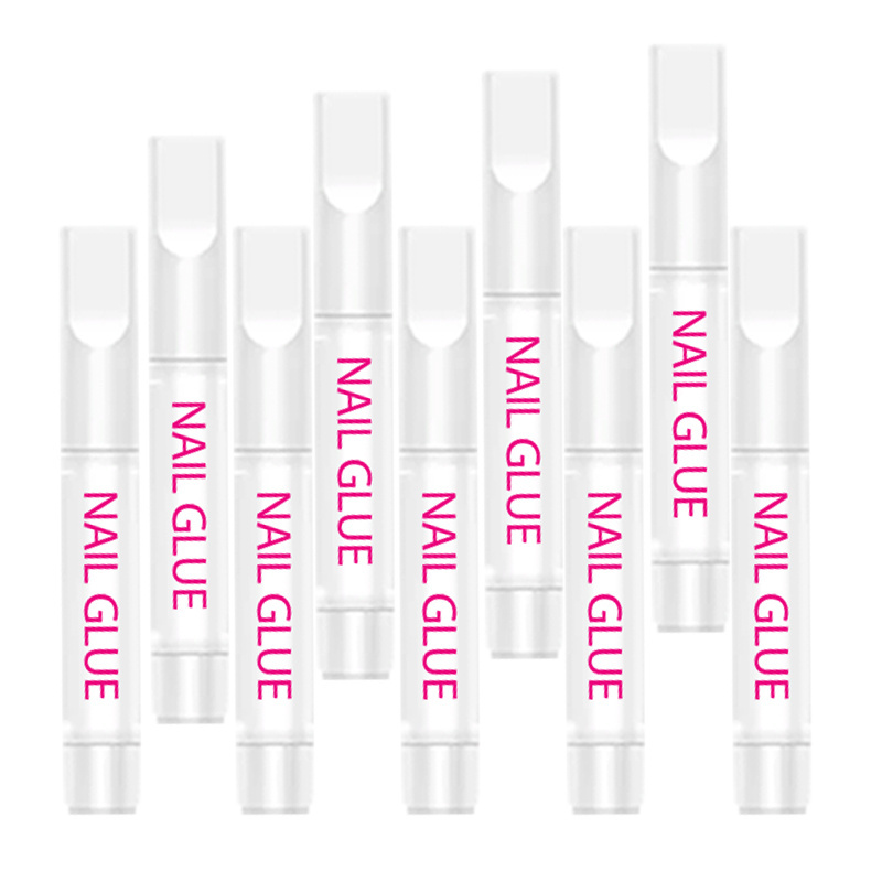 Customized Logo 2g Mini Pink long lasting Nail Glue Professional Quality for Press on Nail Tips Quick Dry for Nail Art