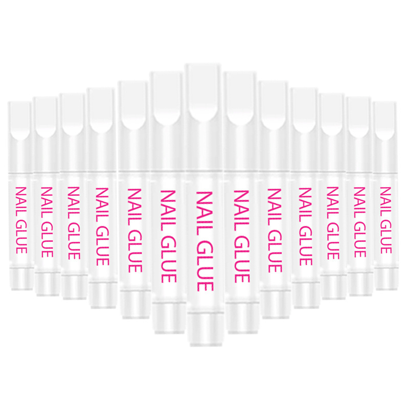 Nail art gel tips and glue gel kit long-lasting uv pink nail glue bulk for acrylic press on nails