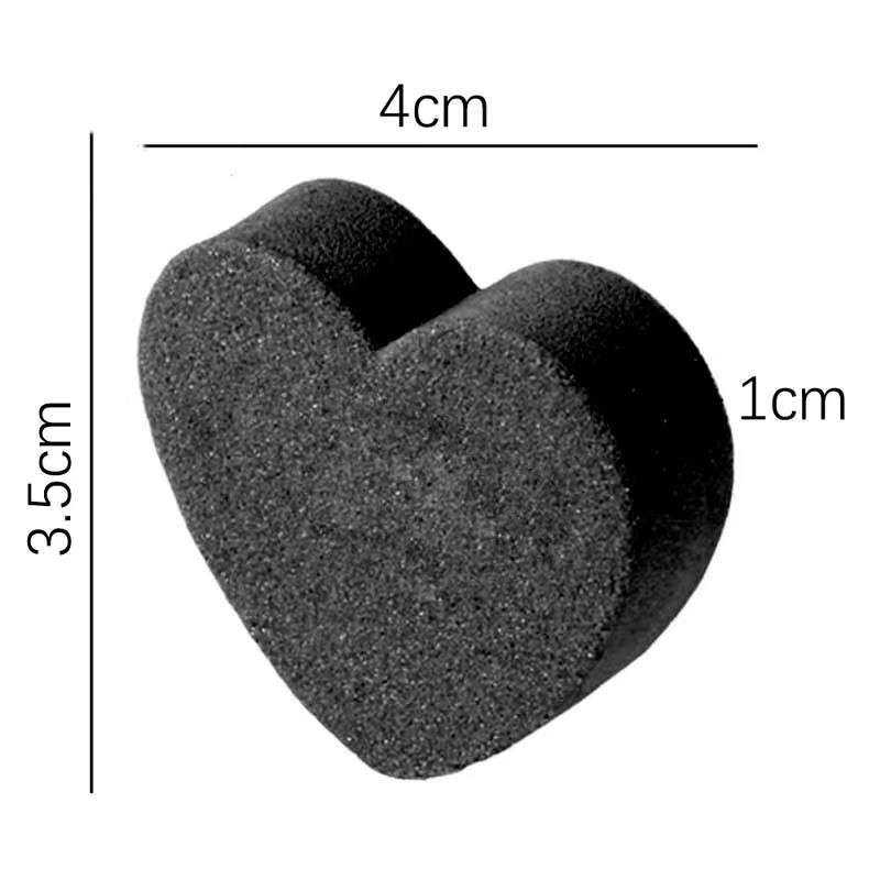 2023 Hot Selling Beauty Nail File Mini  Heart sponge buffer Professional Disposable Heart Shape cute File For Nail