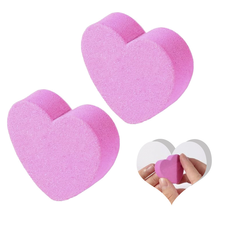 2023 Hot Selling Beauty Nail File Mini  Heart sponge buffer Professional Disposable Heart Shape cute File For Nail