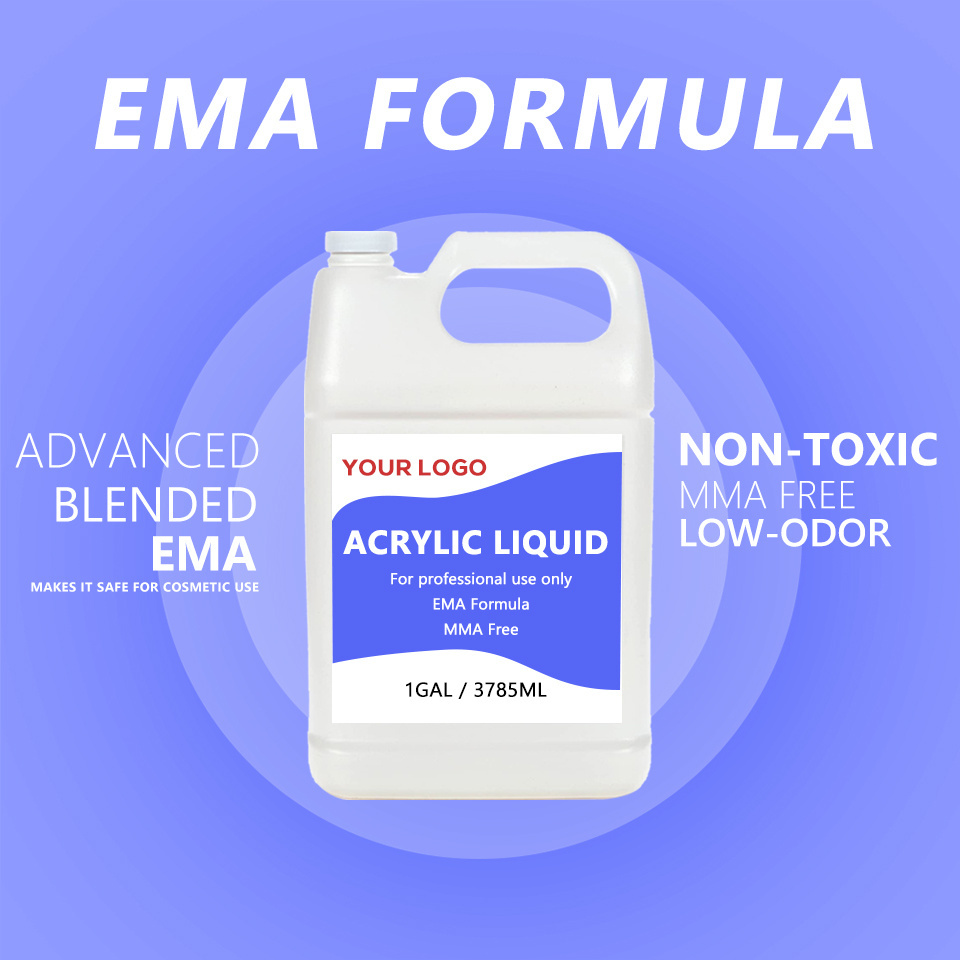 Private Label Wholesale Professional EMA Monomer Acrylic Nail Liquid For Acrylic Powder System