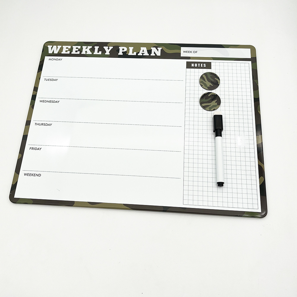 Custom Printed Dry-Erase Tin Board with Magnet Metal Crafts for Writing