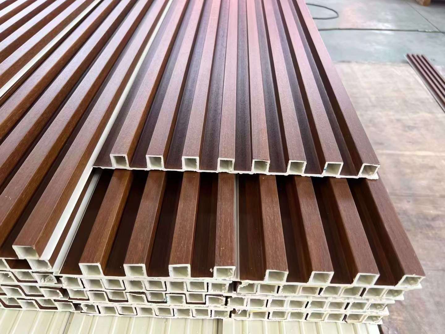 pop designs wpc panel wall wood wpc fluted wall panel wood plastic composite 2023 new type and price