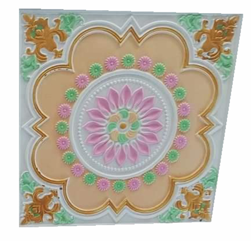 colorful gypsum board GRG tiles 2x2 ceiling tiles in Linyi factory