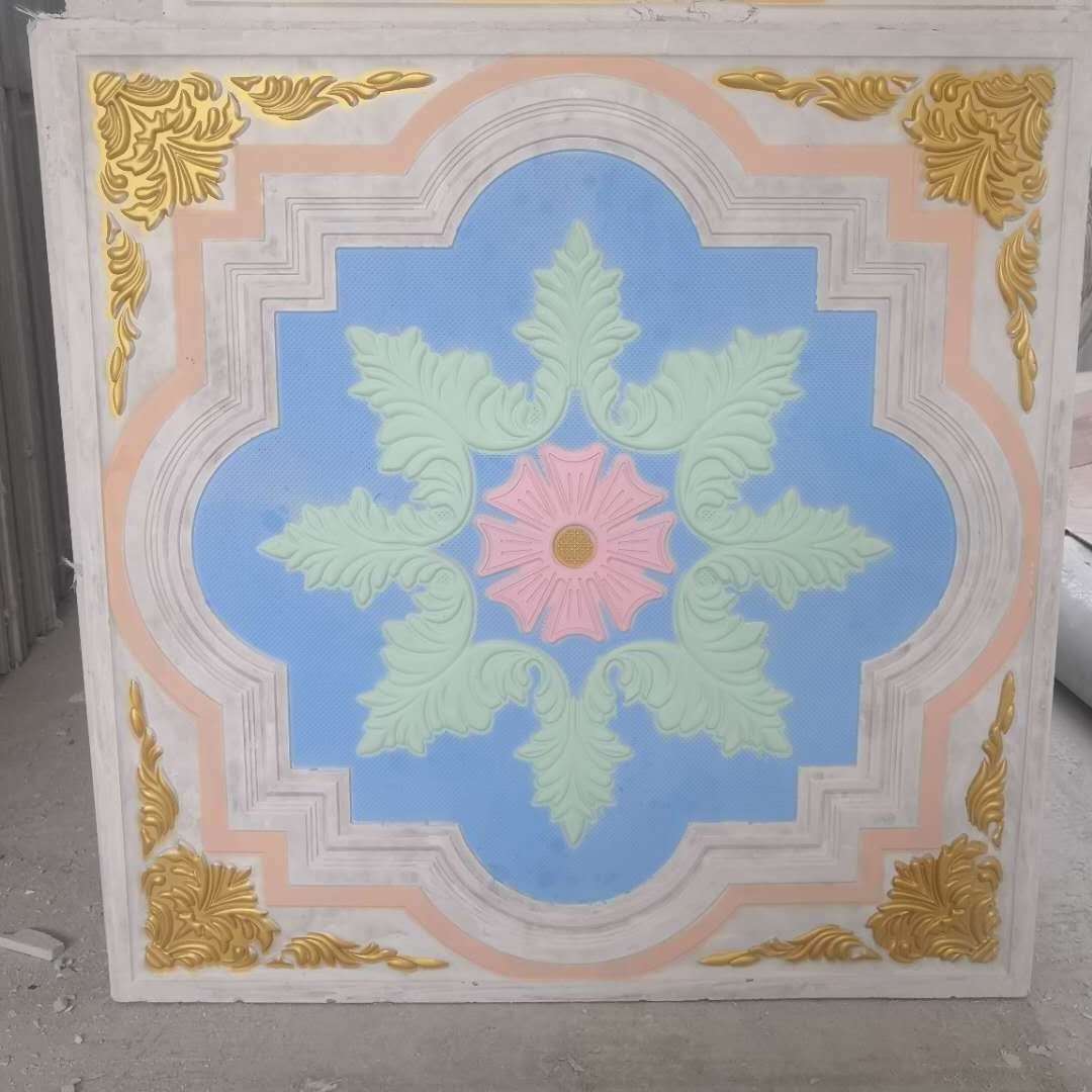 colorful gypsum board GRG tiles 2x2 ceiling tiles in Linyi factory