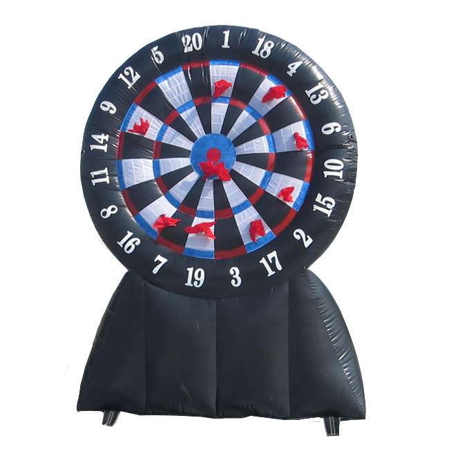 Outdoor sport games giant inflatable soccer dart board for kids