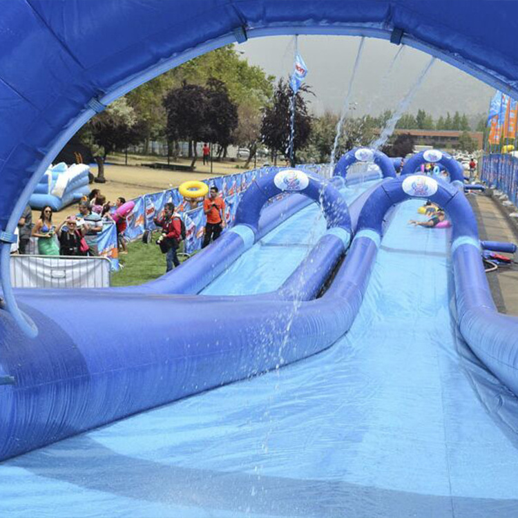 White long color slip and slide for kids and adult giant water slide