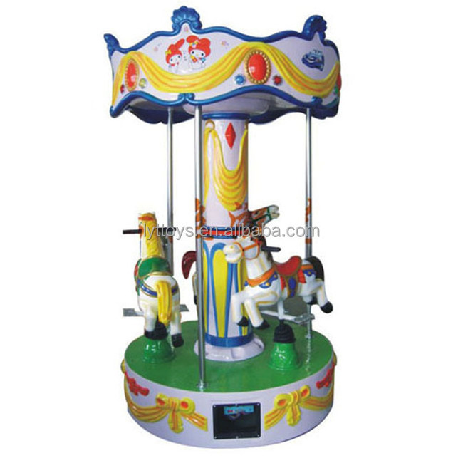 Amusement park portable mini fairground rides small carousel kids merry go round outdoor