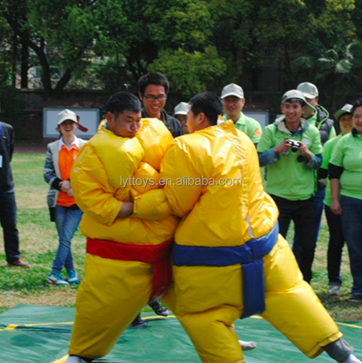 Funny adult inflatable sumo costume jumping sumo wrestling suits