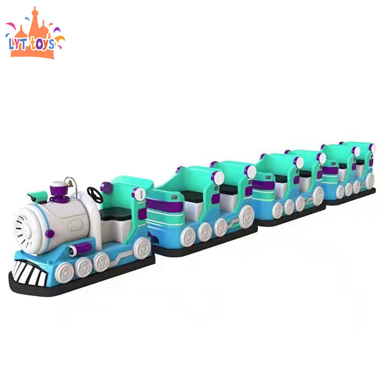 Indoor shopping mall mini train ride trackless electric rideable battery powered train