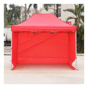 10x10 White steel frame reinforced waterproof trade show canopy folding tent with walls