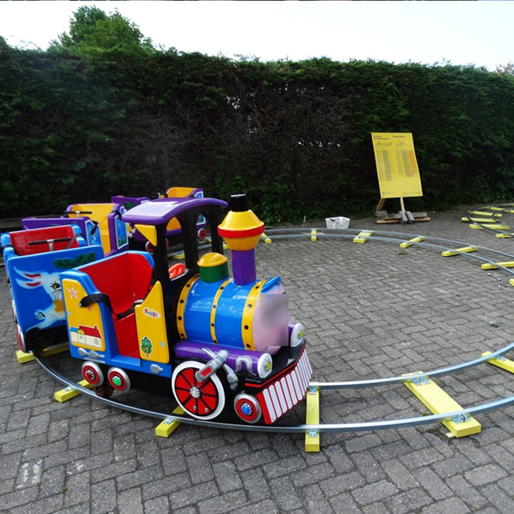 Mini amusement park rides for backyards sightseeing train kids ride on electric mini train