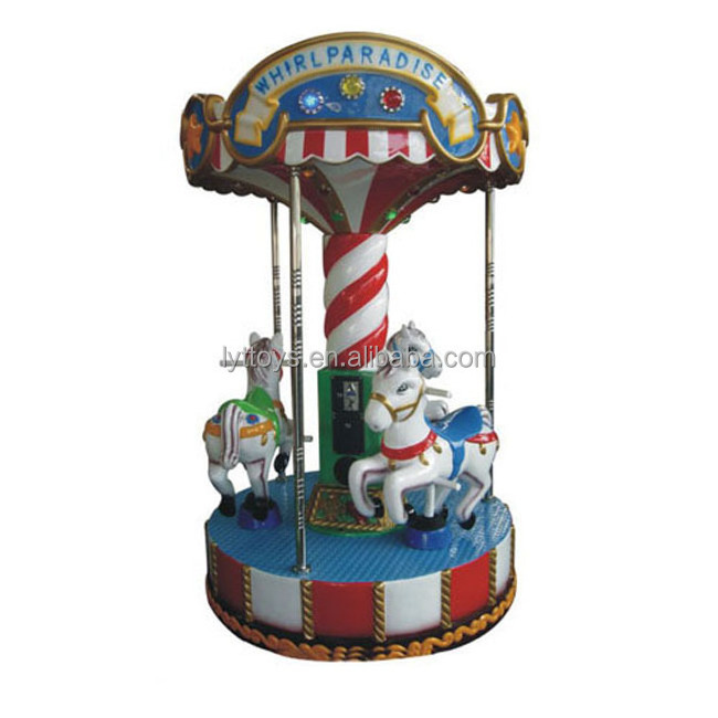 Amusement park kids outdoor christmas merry go round carousel