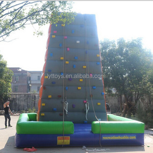 LYT cheap price sale sport game inflatable rock climbing wall for kids and adults