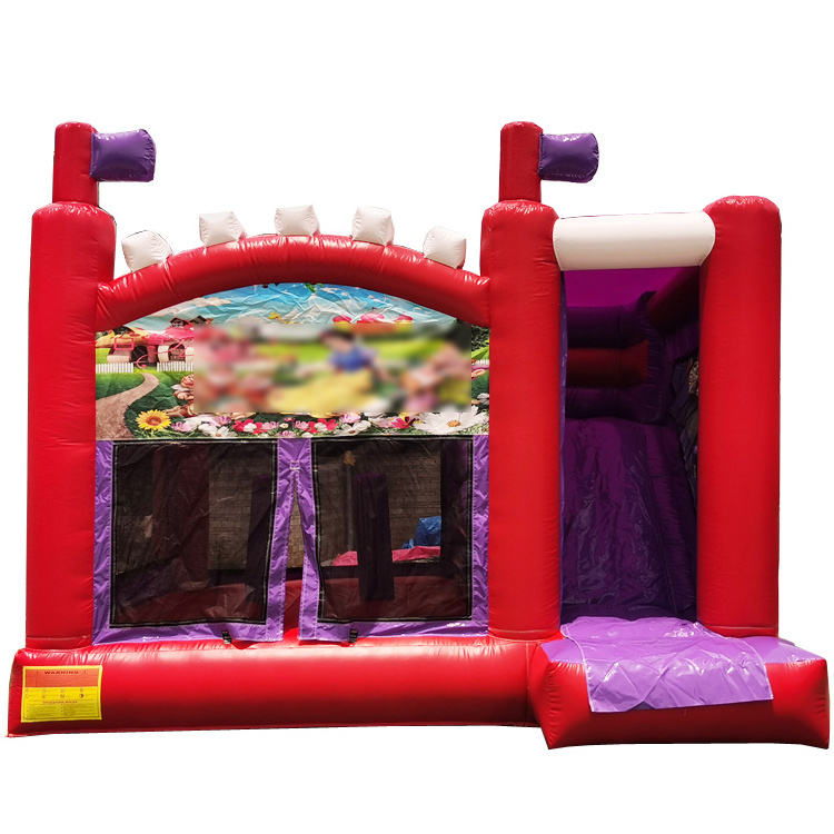 Outdoor inflatable bouncer dry slides bouncy castle black white bounce house 13x13