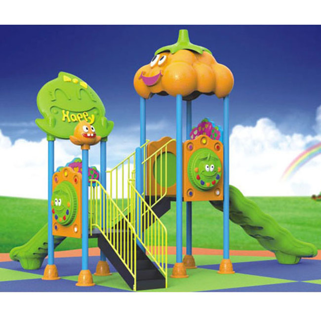 Primary school and kindergarten play games children plastic slide outdoor playground equipment