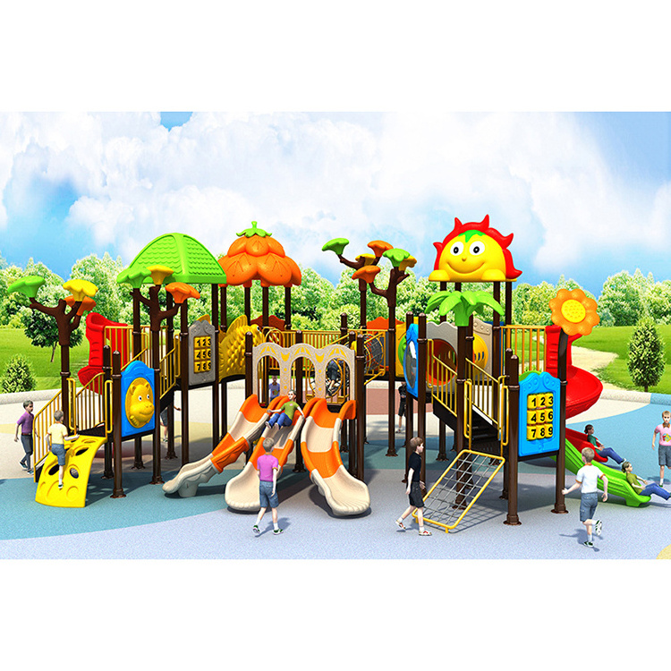 Commercial Plastic Playground Slide Cover Tube Slide Outdoor Rubber Mat Playground For Kids