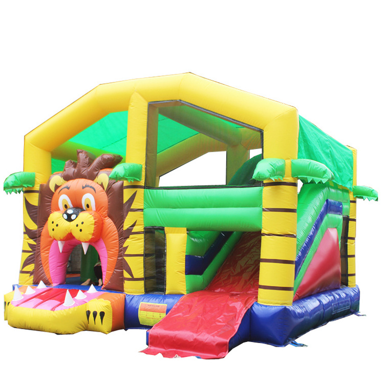 Outdoor inflatable bouncer dry slides bouncy castle black white bounce house 13x13