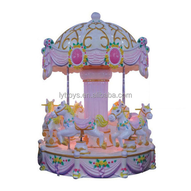 Manufacture amusement play games kids soft play carousel rides mini merry go round for sale