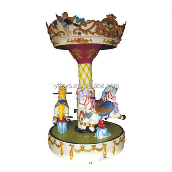 Amusement park portable mini fairground rides small carousel kids merry go round outdoor