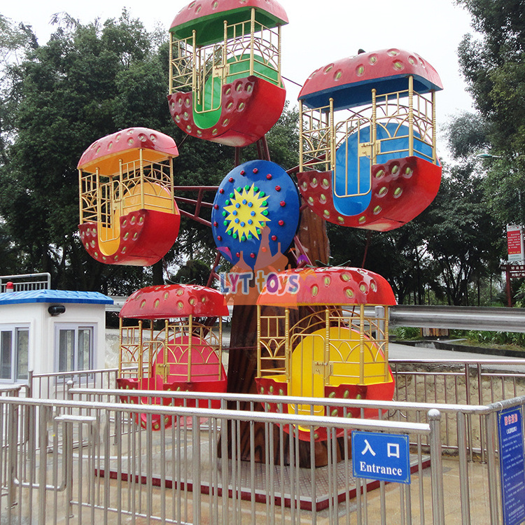 Cheap amusement park family rides 10 seats small kiddie ride mini ferris wheel